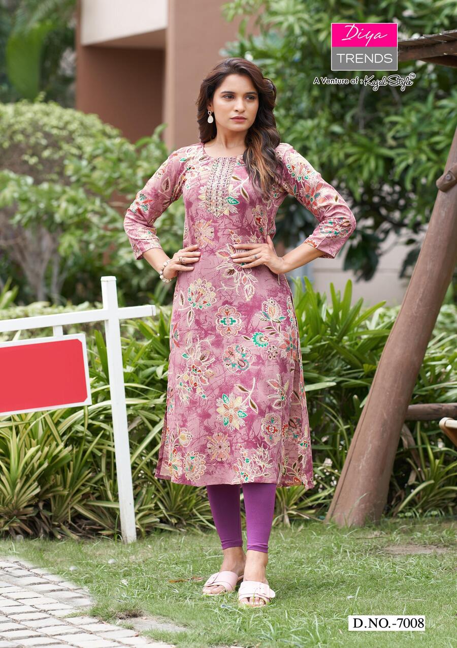Diya Trends Gardencity Vol 8 Kurtis Below 300 Catalog collection 12