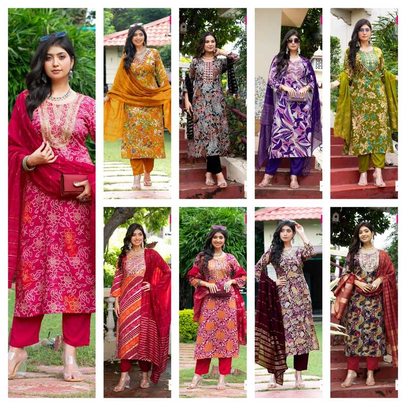 Diya Trends Aditi Vol 03 Printed Salwar Kameez Catalog collection 9