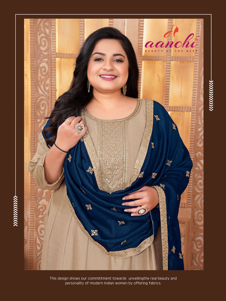 Aanchi Plus Blossom Readymade Dress Size Set collection 4