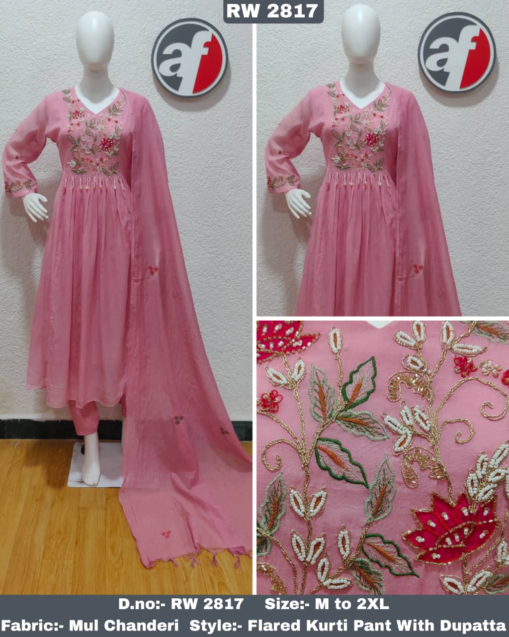 Anju Fabrics Flared Readymade Dress Size Set collection 1