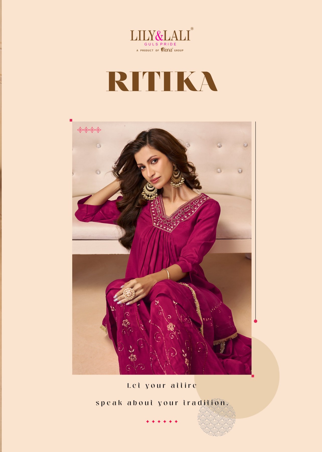 Lily Lali Ritika Kurti Palazzo Dupatta Set Catalog collection 1