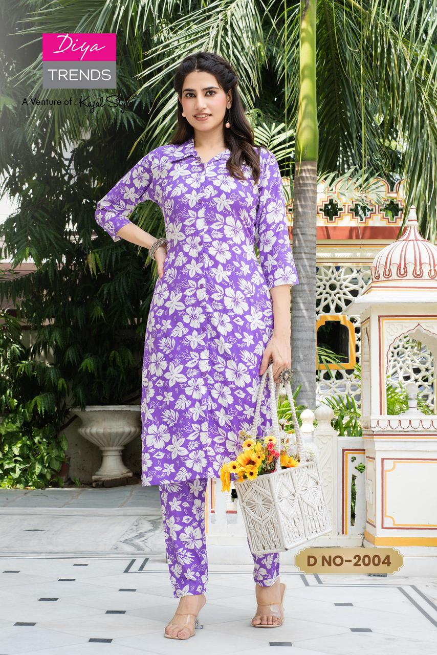 Diya Trends Kajal Style Co Ord Set Catalog collection 6