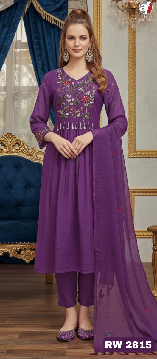 Anju Fabrics Flared Readymade Dress Size Set collection 3