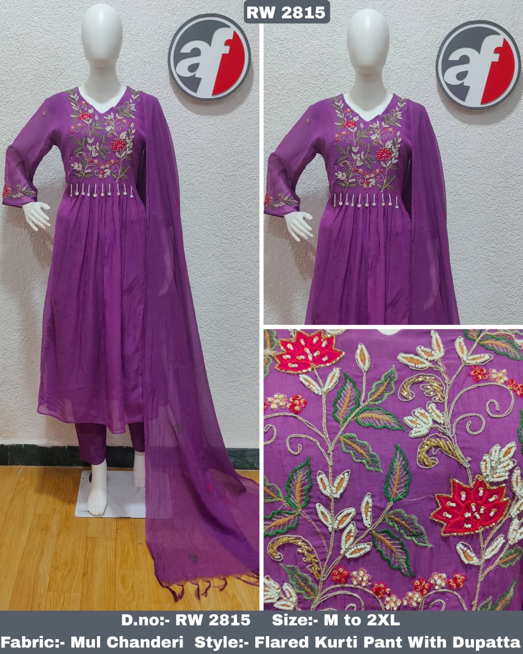 Anju Fabrics Flared Readymade Dress Size Set collection 4