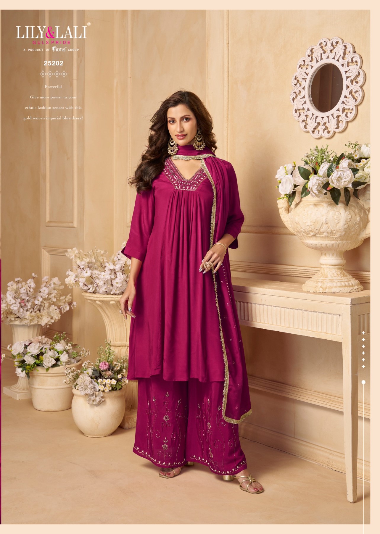 Lily Lali Ritika Kurti Palazzo Dupatta Set Catalog collection 7