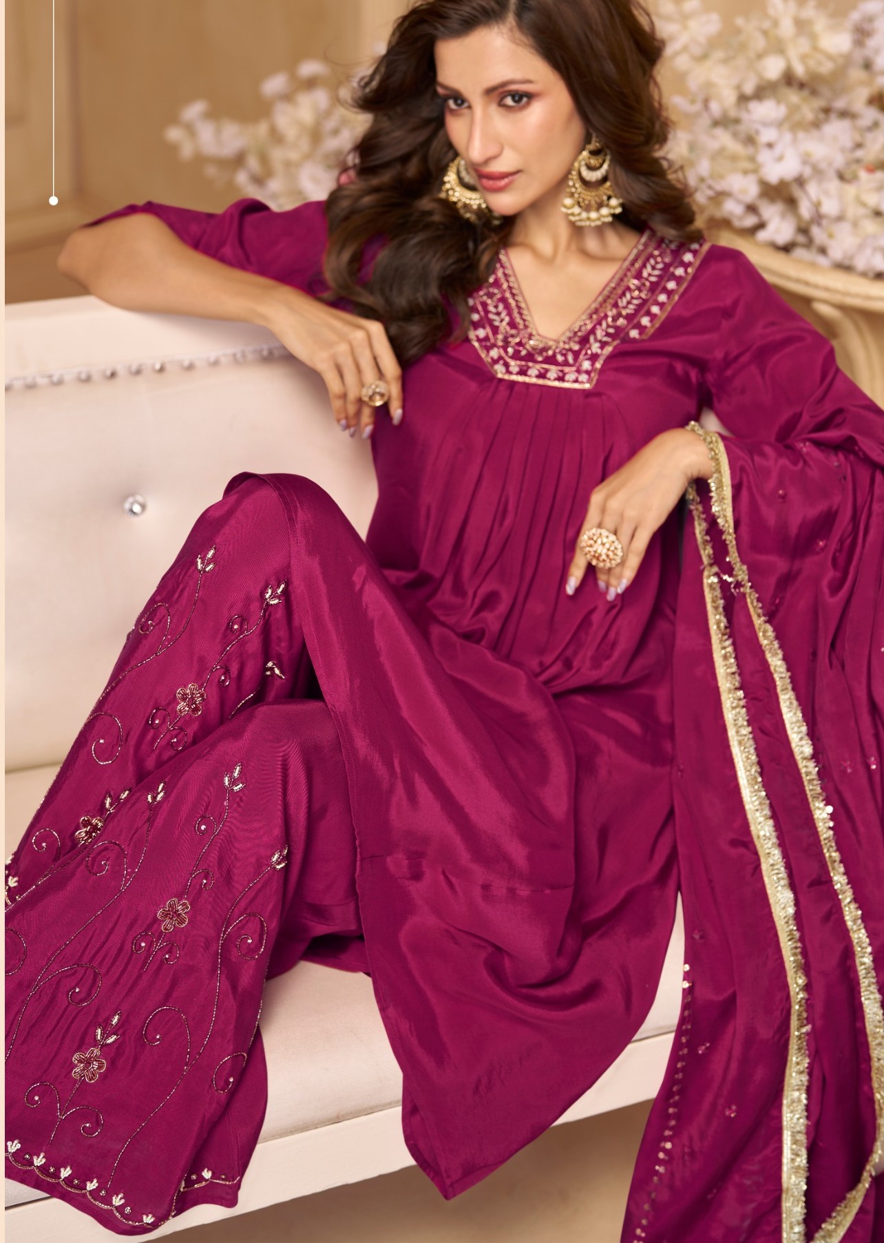 Lily Lali Ritika Kurti Palazzo Dupatta Set Catalog collection 9