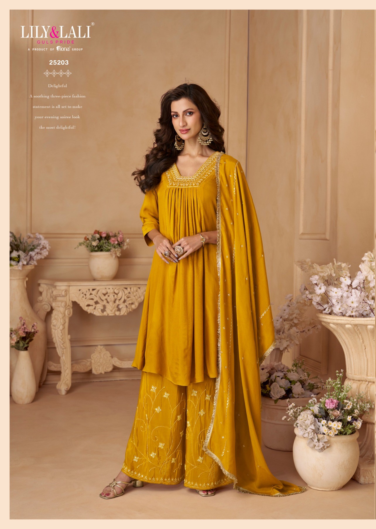 Lily Lali Ritika Kurti Palazzo Dupatta Set Catalog collection 3