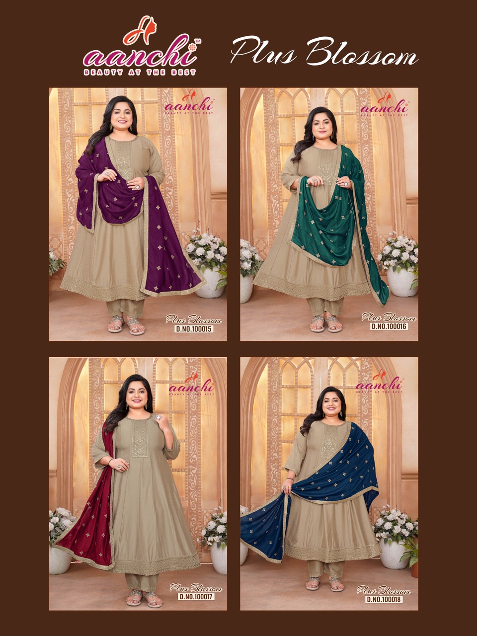 Aanchi Plus Blossom Readymade Dress Size Set collection 7