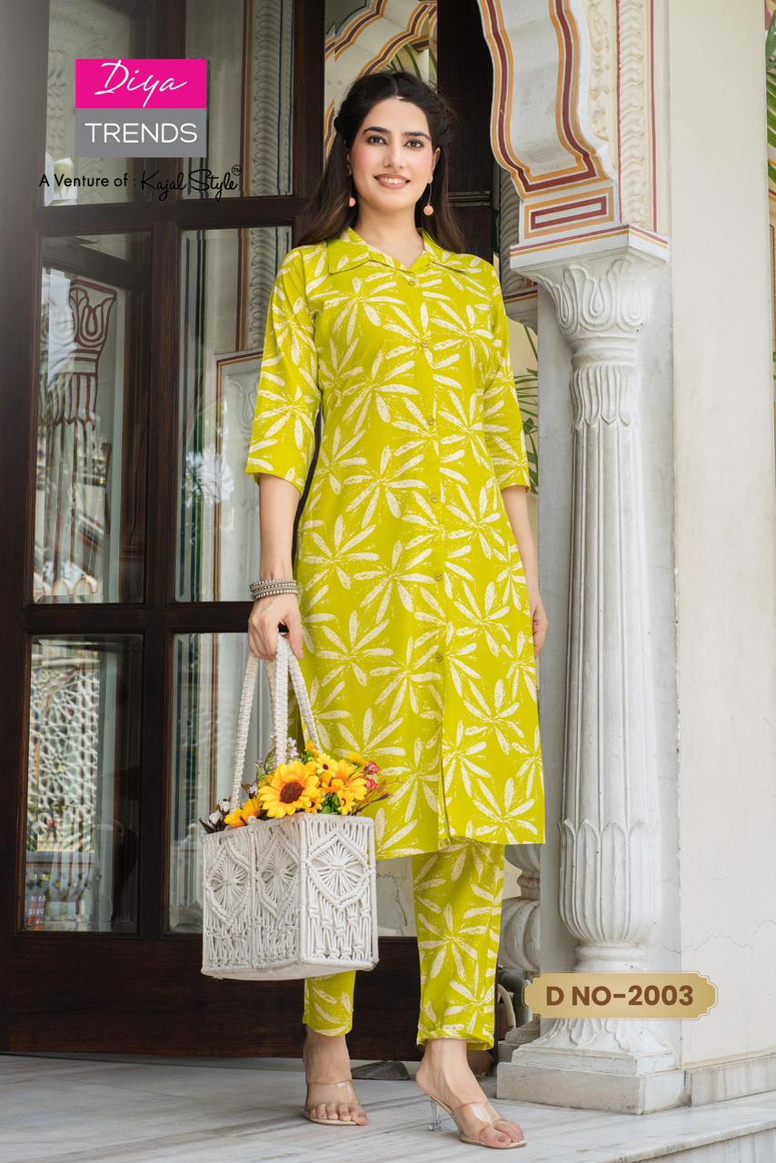 Diya Trends Kajal Style Co Ord Set Catalog collection 7