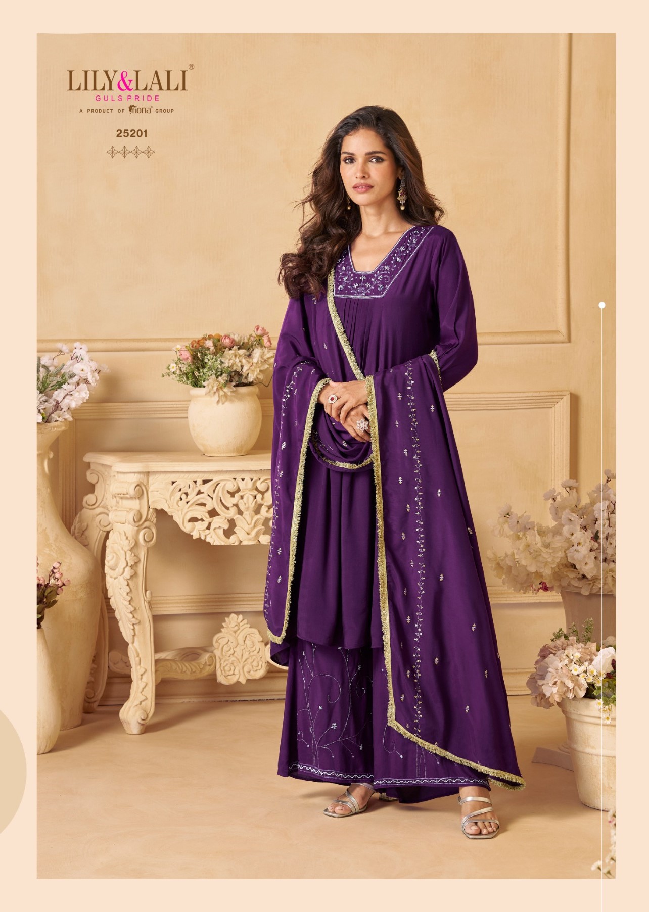 Lily Lali Ritika Kurti Palazzo Dupatta Set Catalog collection 10