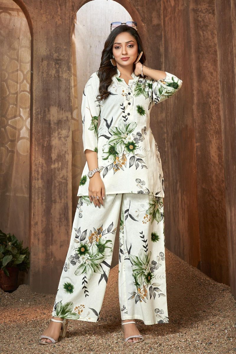 Ladies Flavour Co Ord  Kurtis With Bottom Size Set collection 2