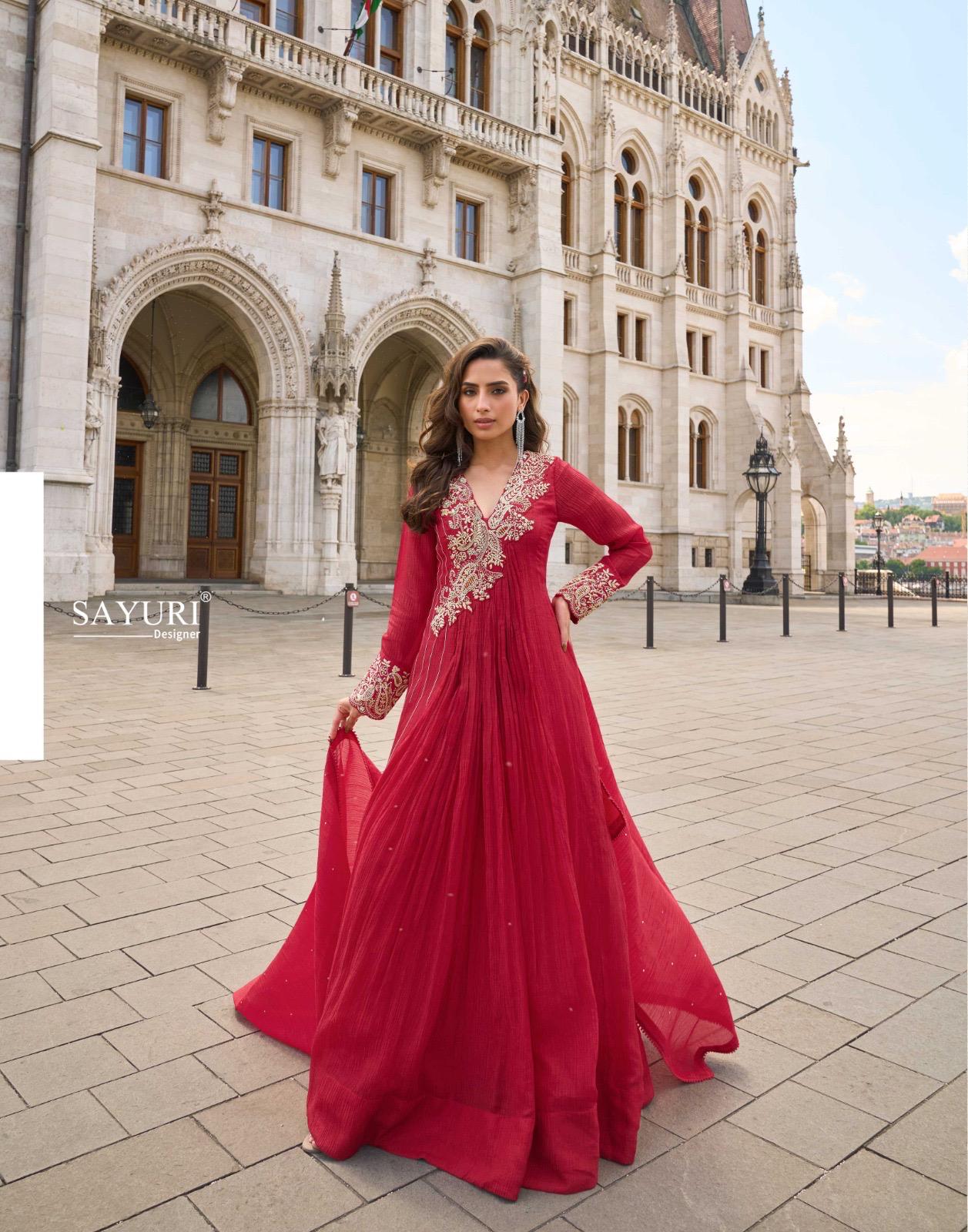 Sayuri Designer Jhalak Gowns with Dupatta Catalog collection 1