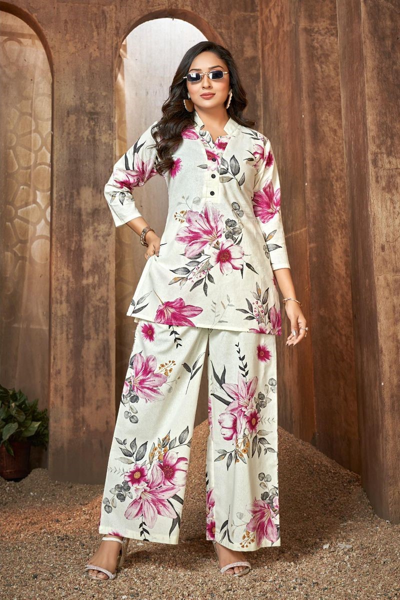 Ladies Flavour Co Ord  Kurtis With Bottom Size Set collection 1