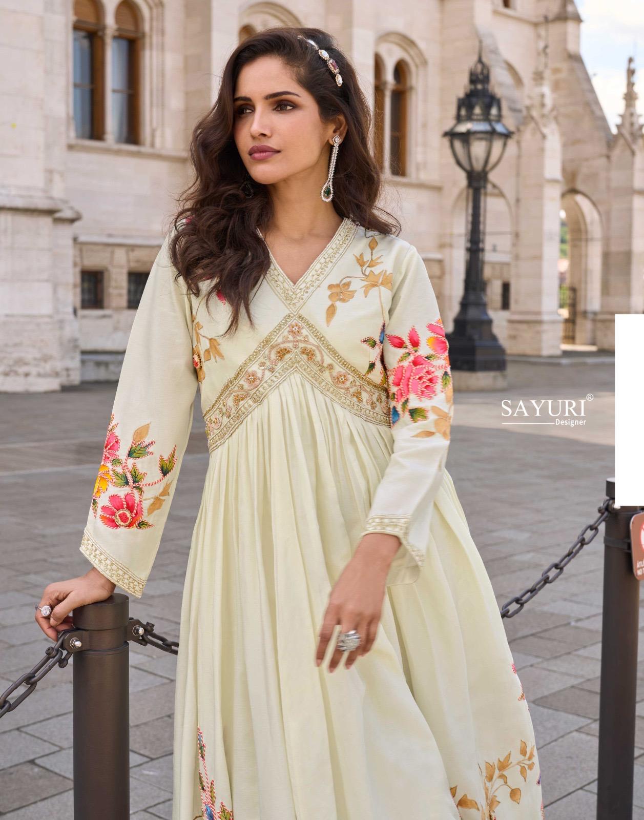 Sayuri Designer Jhalak Gowns with Dupatta Catalog collection 2