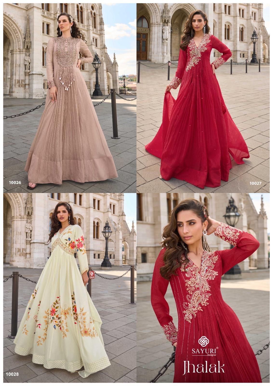 Sayuri Designer Jhalak Gowns with Dupatta Catalog collection 8