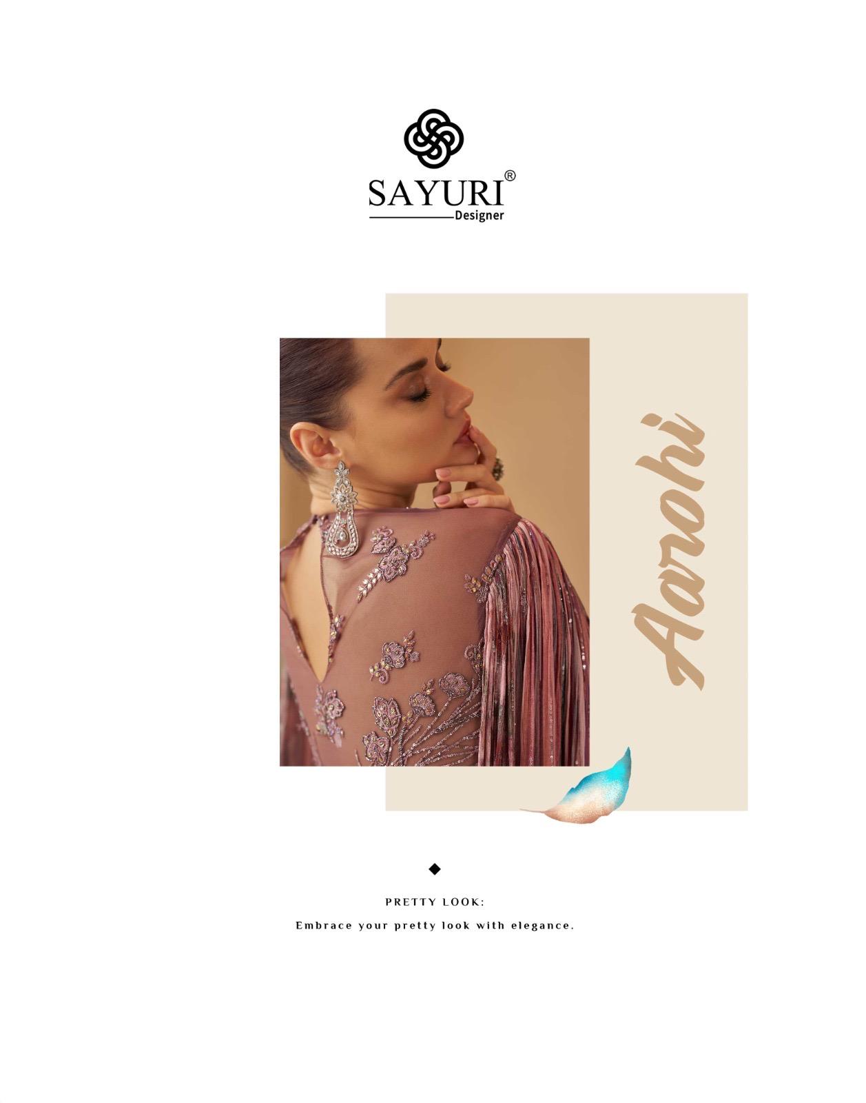 Sayuri Designer Aarohi Wedding Party Salwar Suits Catalog collection 12
