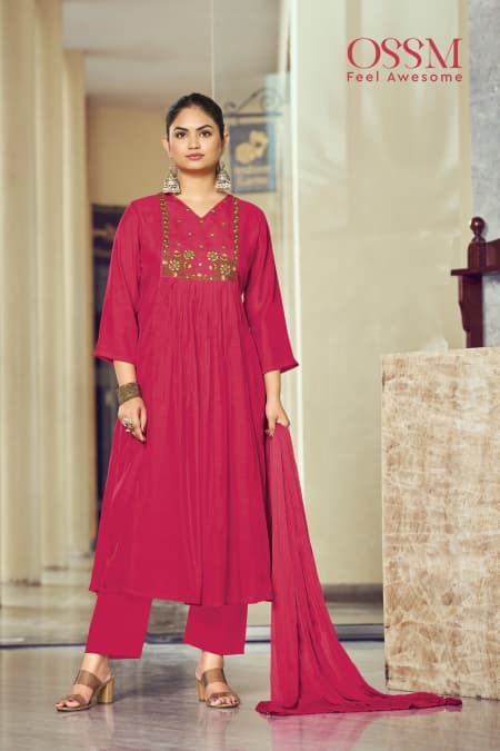 Ossm Gulmohar Embroidery Salwar Kameez Catalog collection 2
