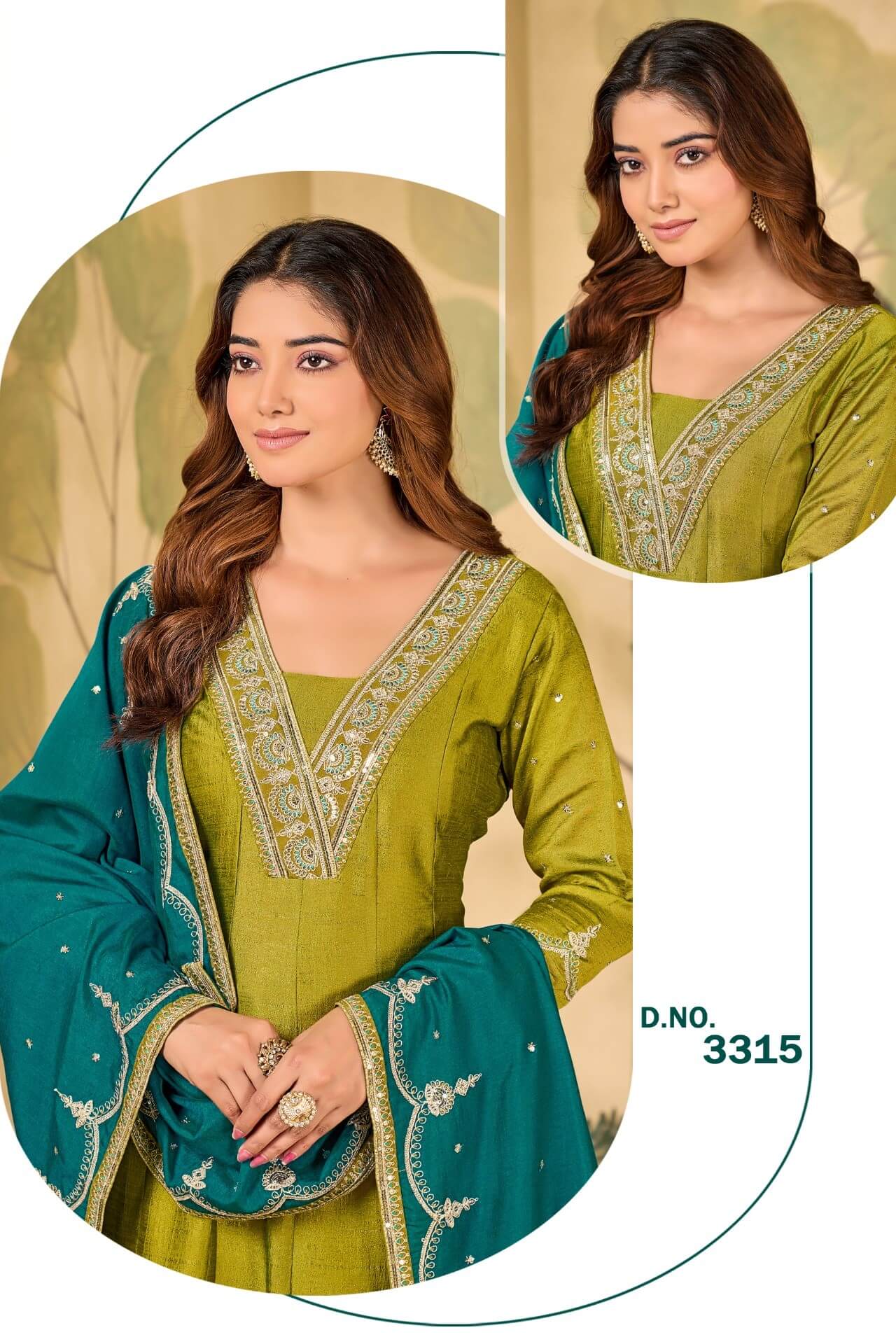 Reevika Yellgreen Readymade Dress Size Set collection 4