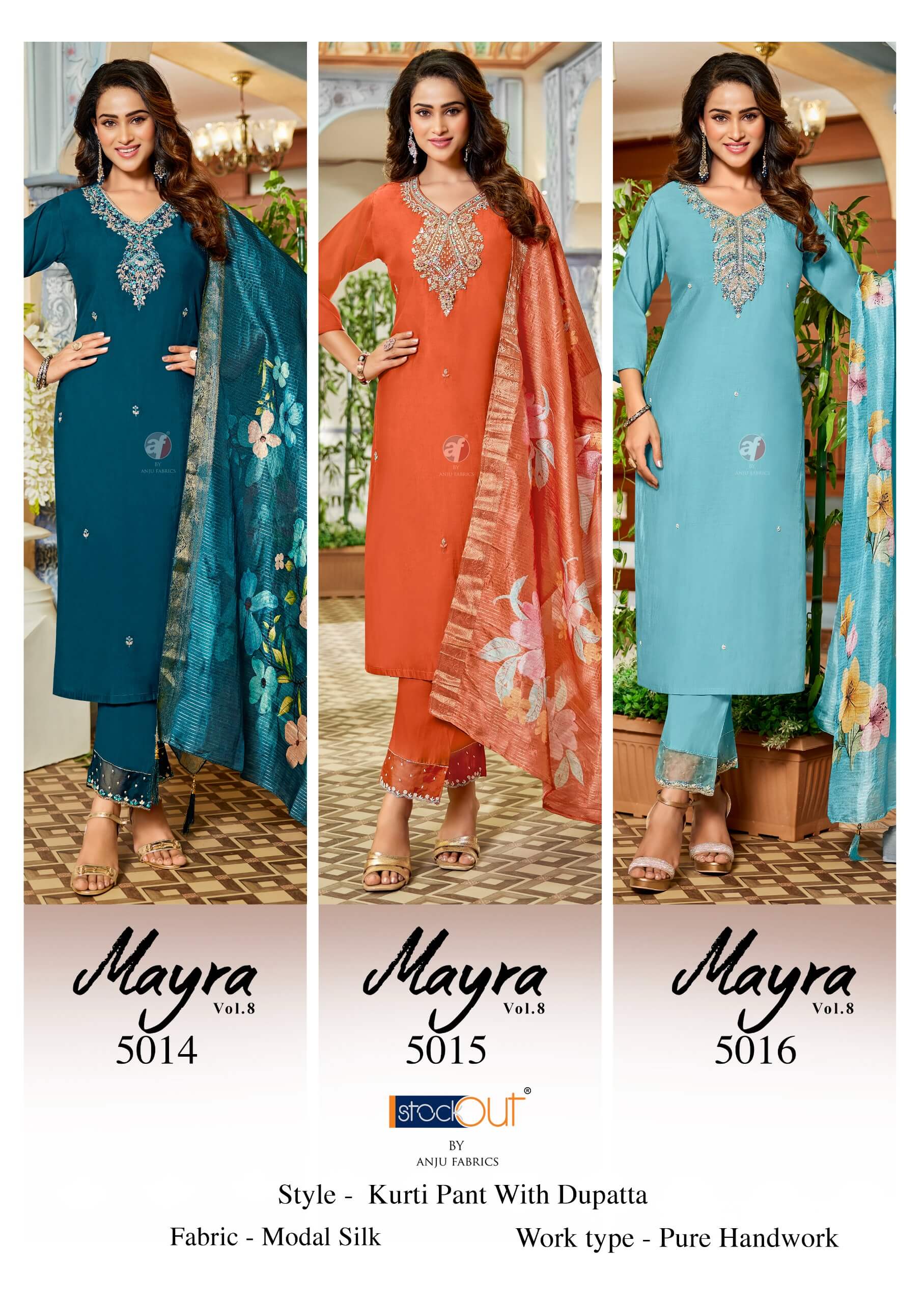 Anju Fabrics Mayra Vol 8 Readymade Dress Catalog collection 10
