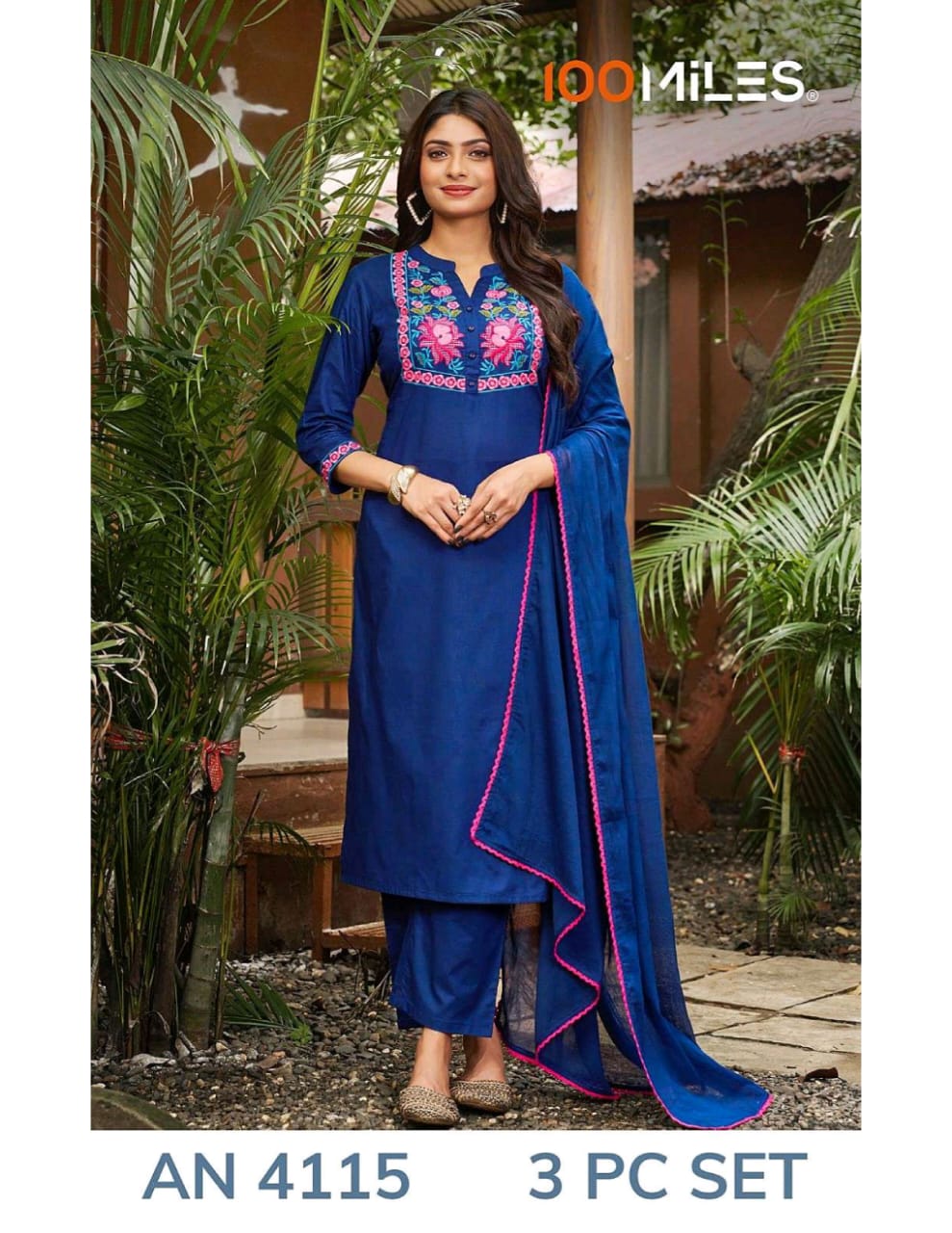 100 Miles Kurti AN4115 Readymade Dress Size Set collection 1