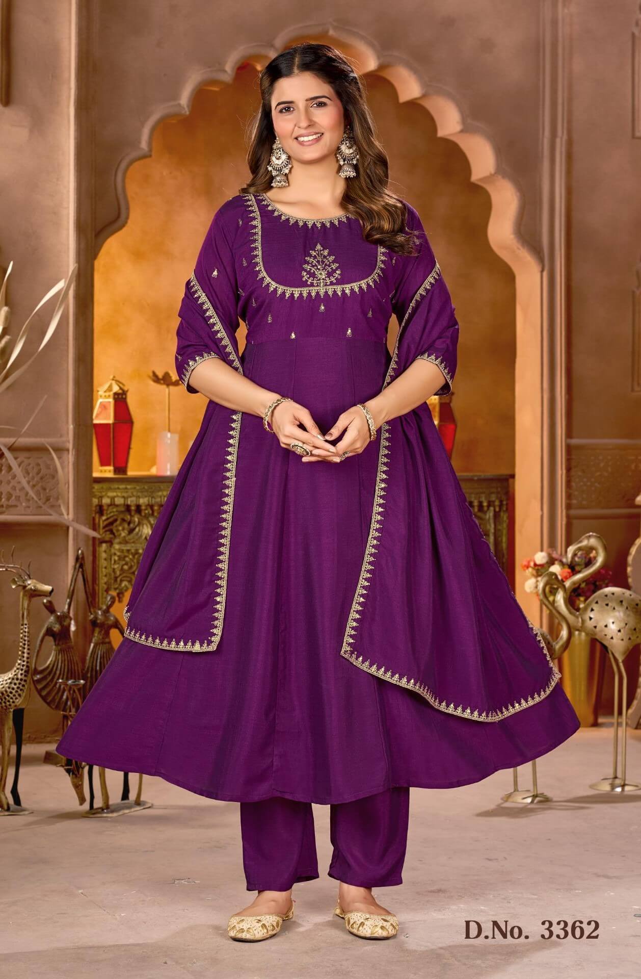 Reevika Super Embroidery Salwar Kameez Size Set collection 1
