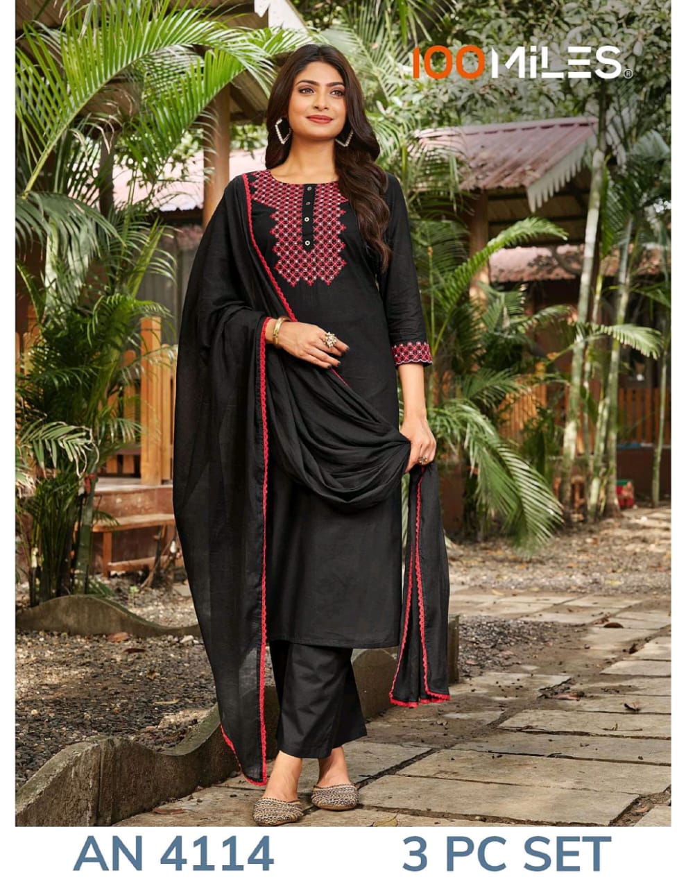 100 Miles Kurti AN4114 Readymade Dress Size Set collection 1