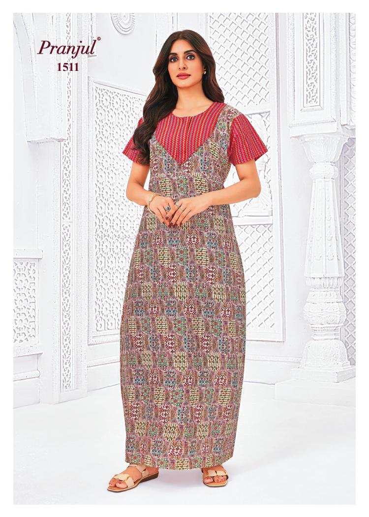 Pranjul Pragati Nighty Vol 15 2XL Night Dress Catalog collection 15