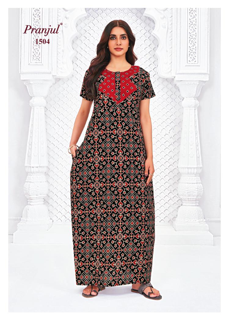 Pranjul Pragati Nighty Vol 15 2XL Night Dress Catalog collection 19