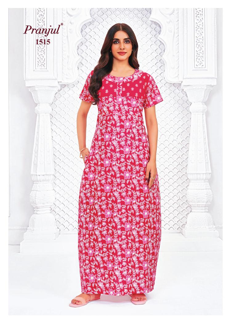 Pranjul Pragati Nighty Vol 15 XL Night Dress Catalog collection 8