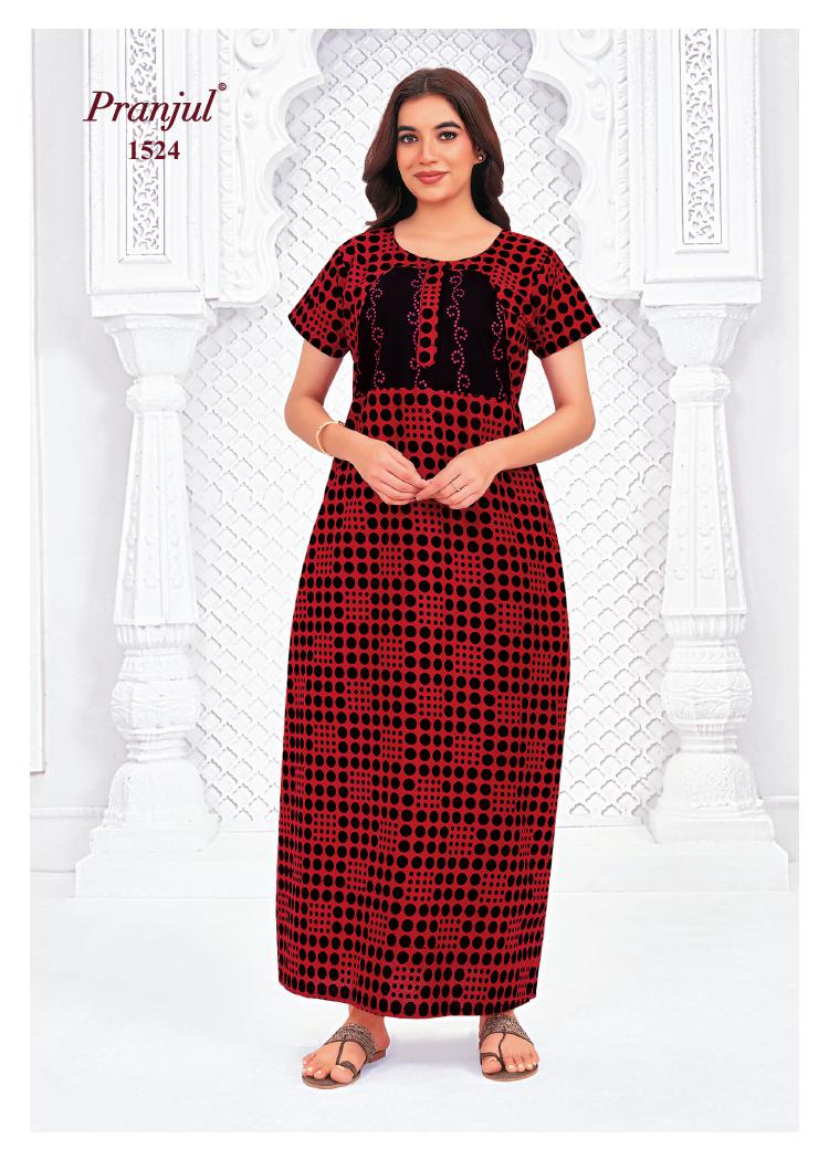 Pranjul Pragati Nighty Vol 15 XL Night Dress Catalog collection 7