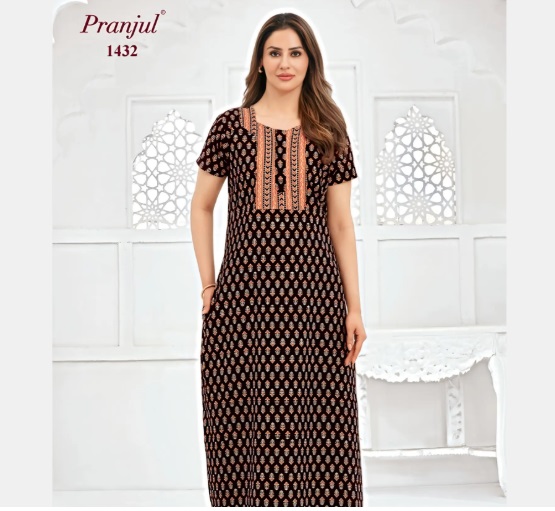 Pranjul Pragati Nighty Vol 15 2XL Night Dress Catalog collection 11