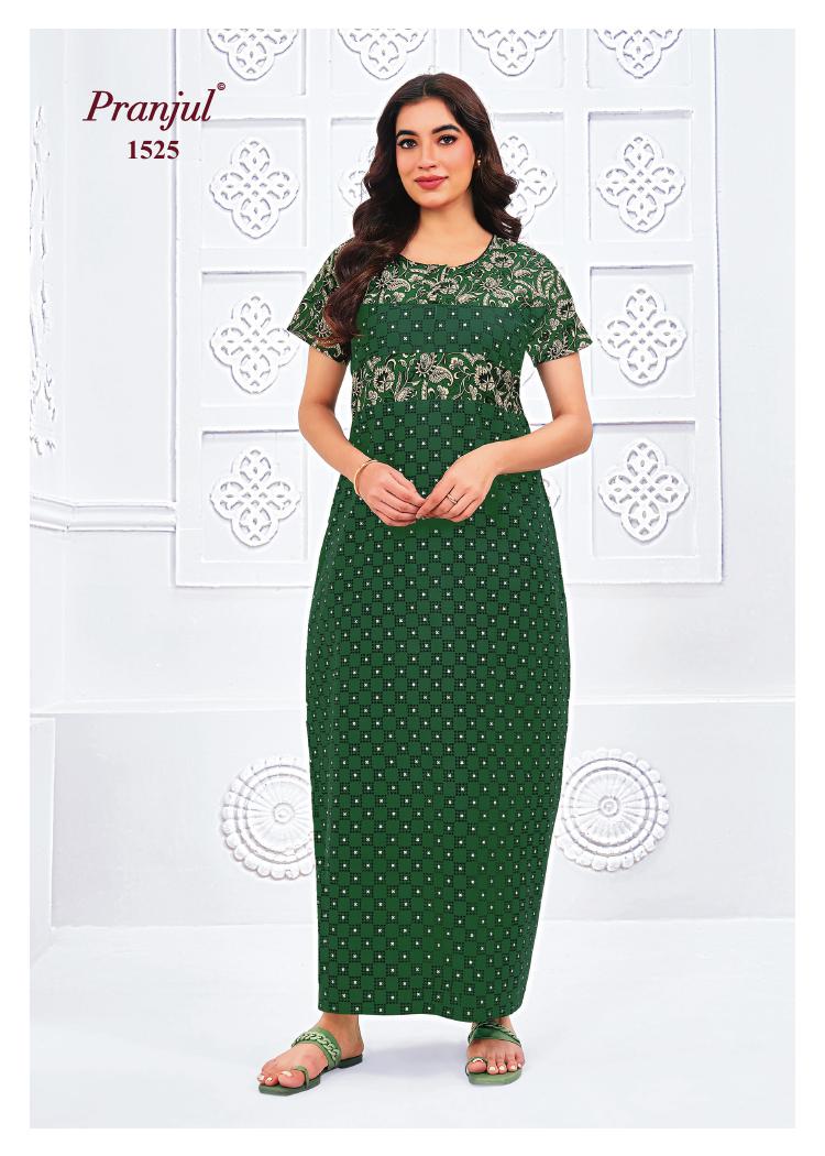 Pranjul Pragati Nighty Vol 15 XL Night Dress Catalog collection 6