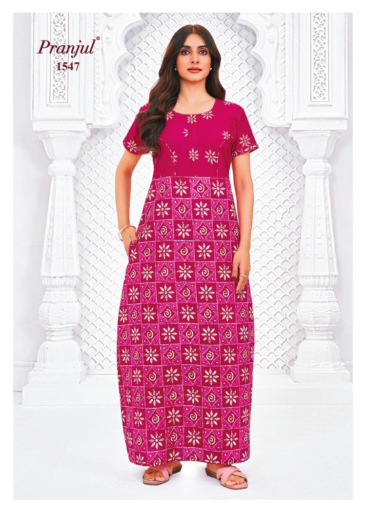 Pranjul Pragati Nighty Vol 15 Night Dress Catalog collection 9