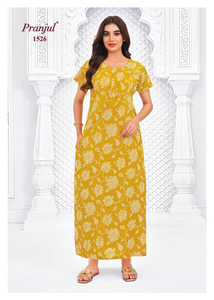 Pranjul Pragati Nighty Vol 15 XL Night Dress Catalog collection 5