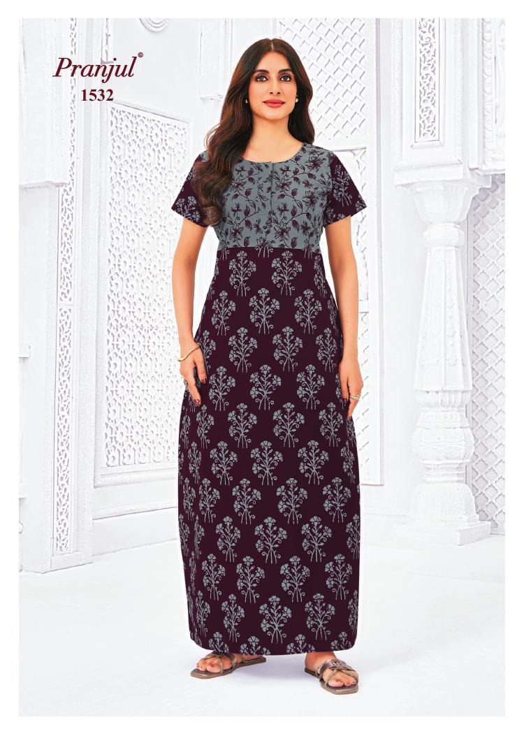Pranjul Pragati Nighty Vol 15 2XL Night Dress Catalog collection 1