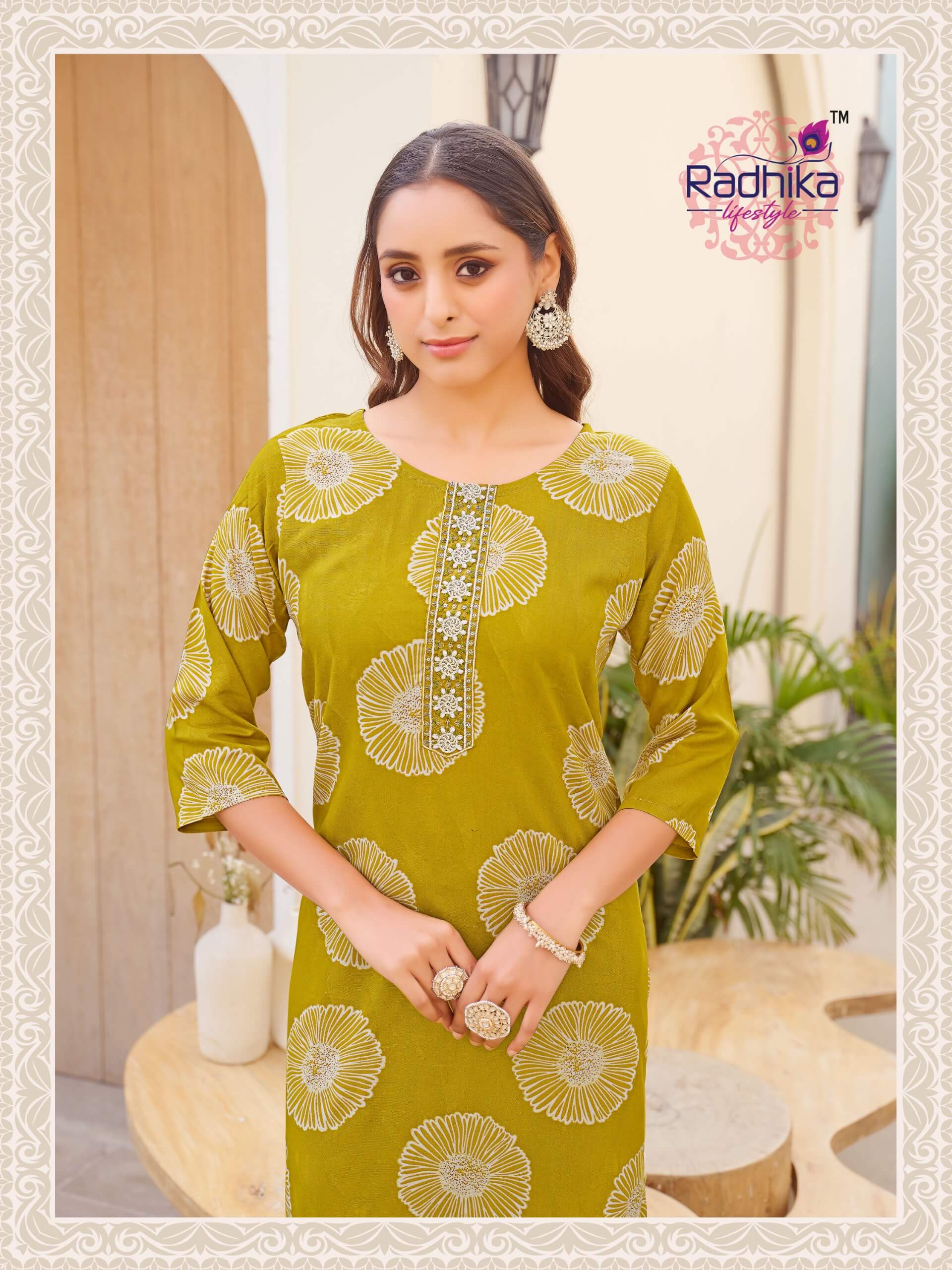 Radhika Lifestyle Alisha Vol 5 Rayon Kurti Catalog collection 3
