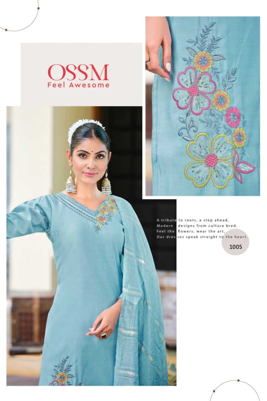 Ossm Geet Embroidery Salwar Kameez Catalog collection 5