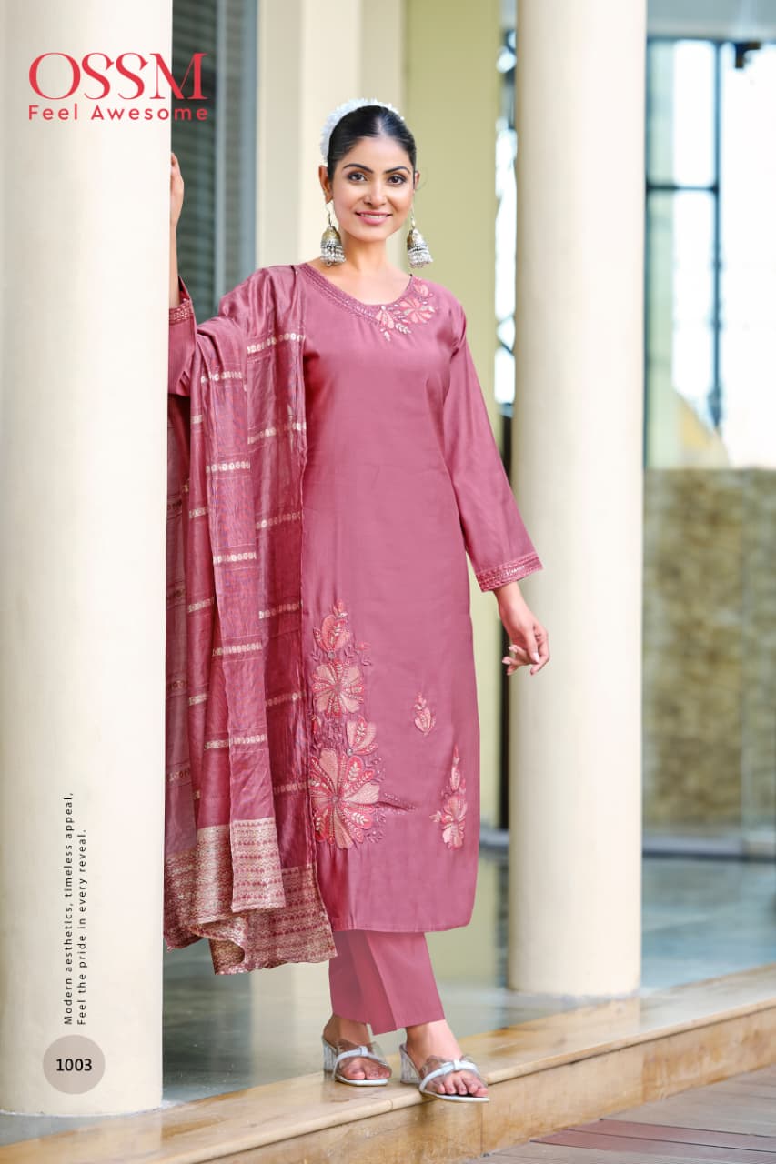 Ossm Geet Embroidery Salwar Kameez Catalog collection 2