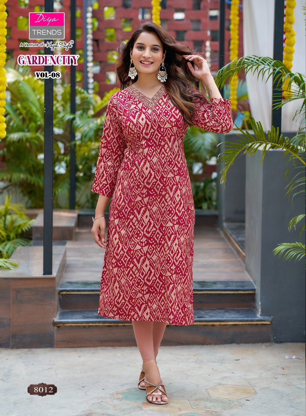 Diya Trends Gardencity Vol 8 One Piece Dress Size Set collection 7