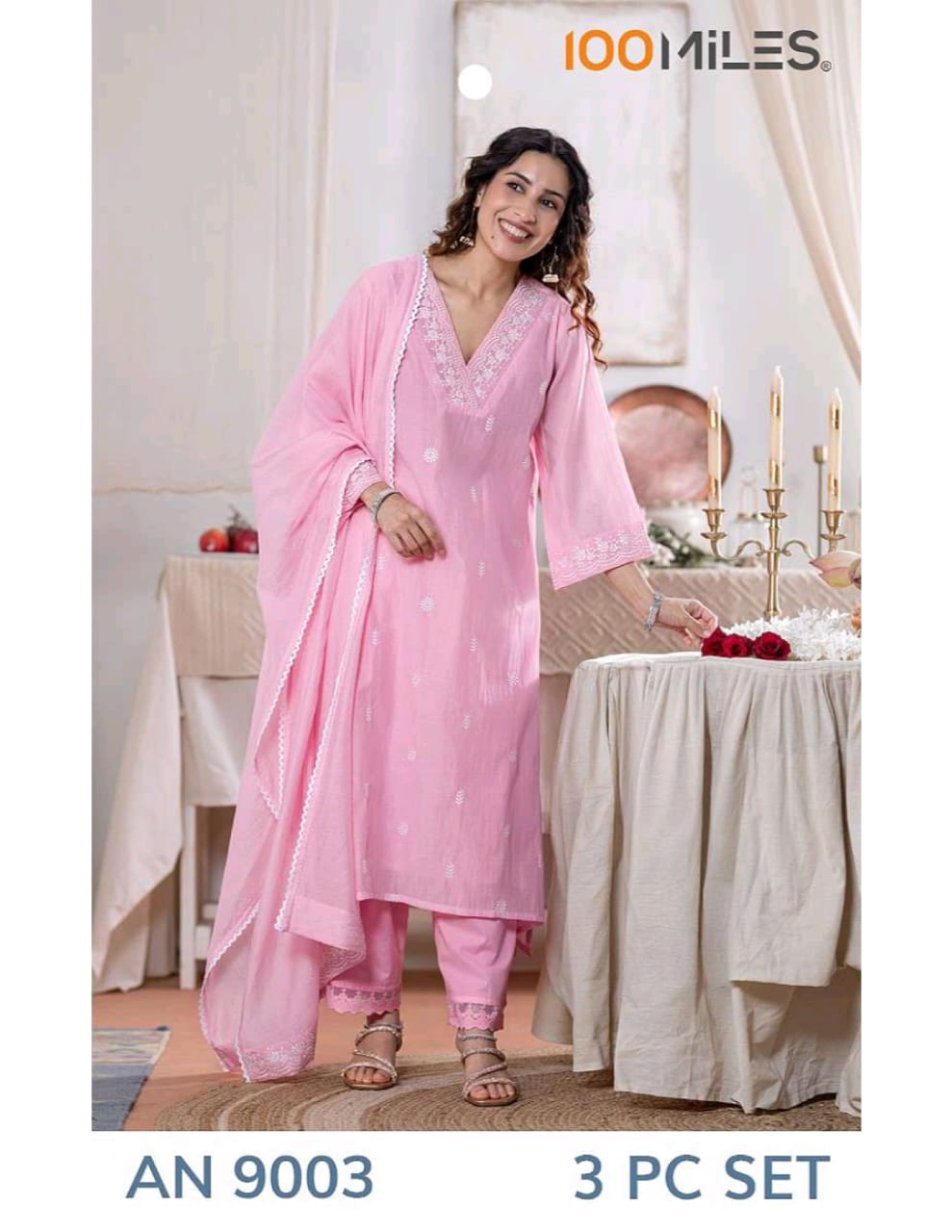 100 Miles Kurti AN9003 Readymade Dress Size Set collection 1