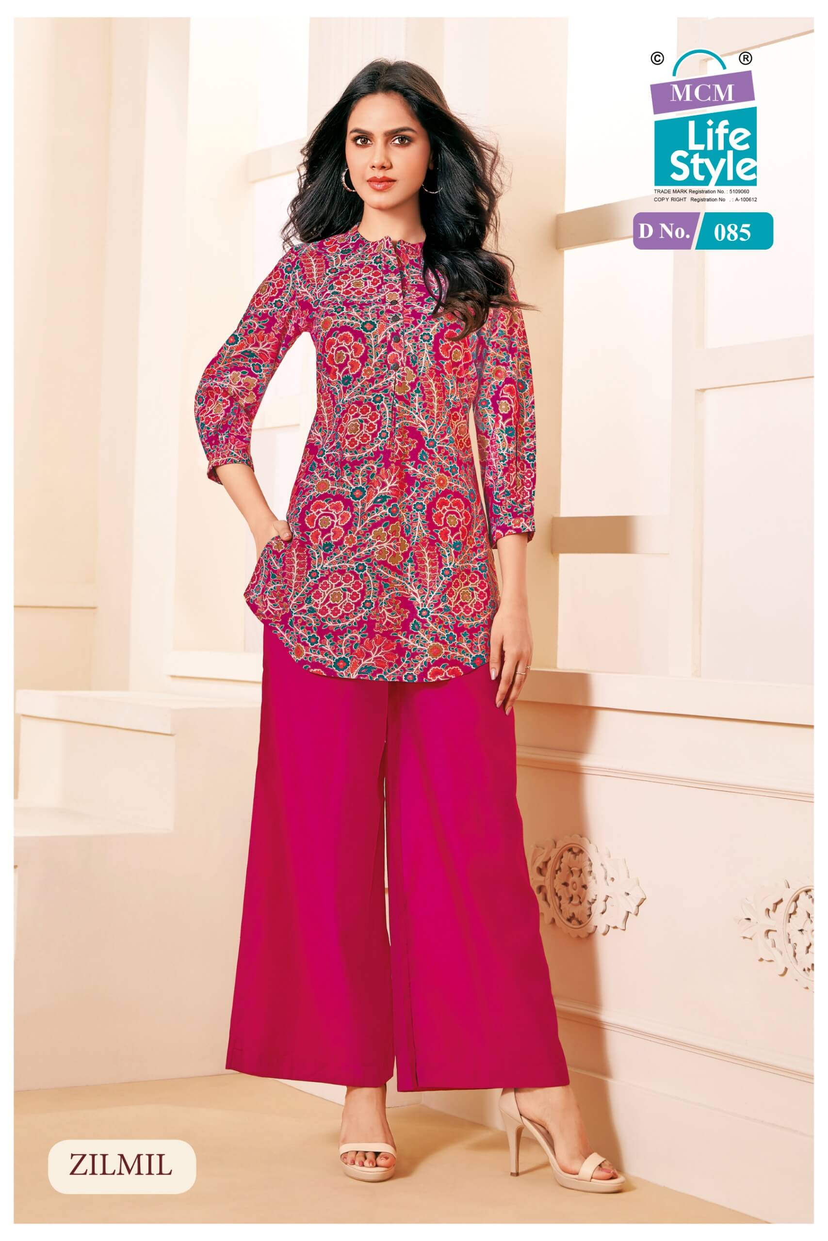 Mcm Lifestyle Zilmil Kurti Palazzo Set Catalog collection 6
