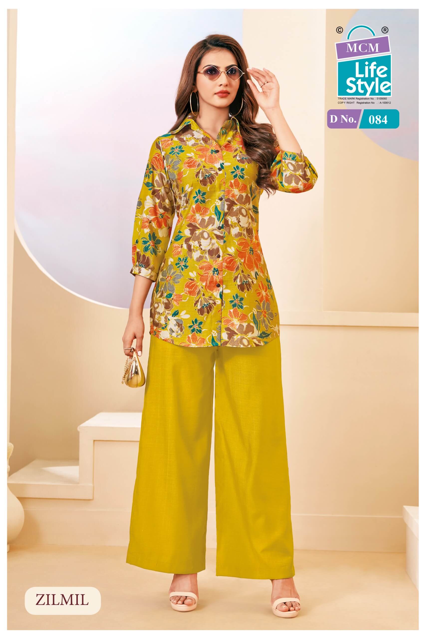 Mcm Lifestyle Zilmil Kurti Palazzo Set Catalog collection 11