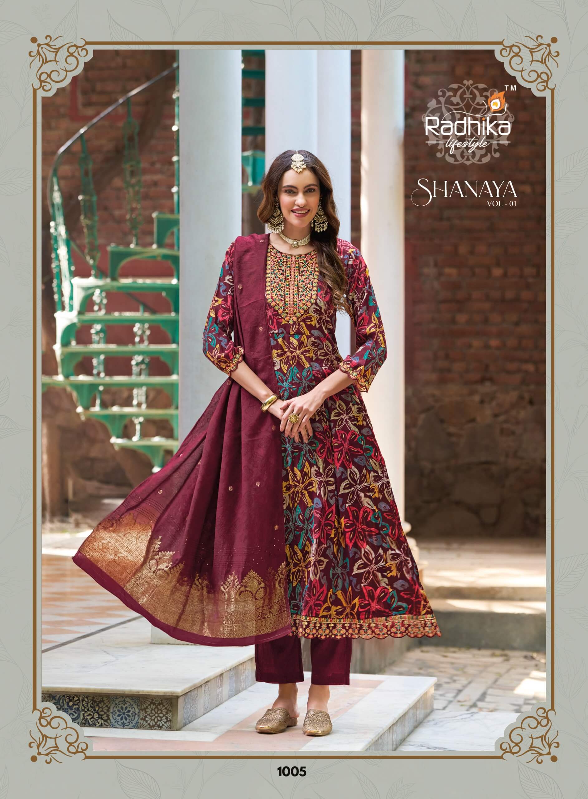 Radhika Lifestyle Shanaya 1 Printed Salwar Kameez Catalog collection 1