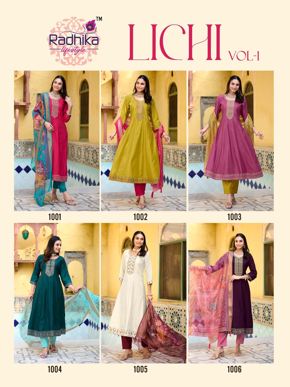 Radhika Lifestyle Lichi Vol 1 Anarkali Suits Catalog collection 10