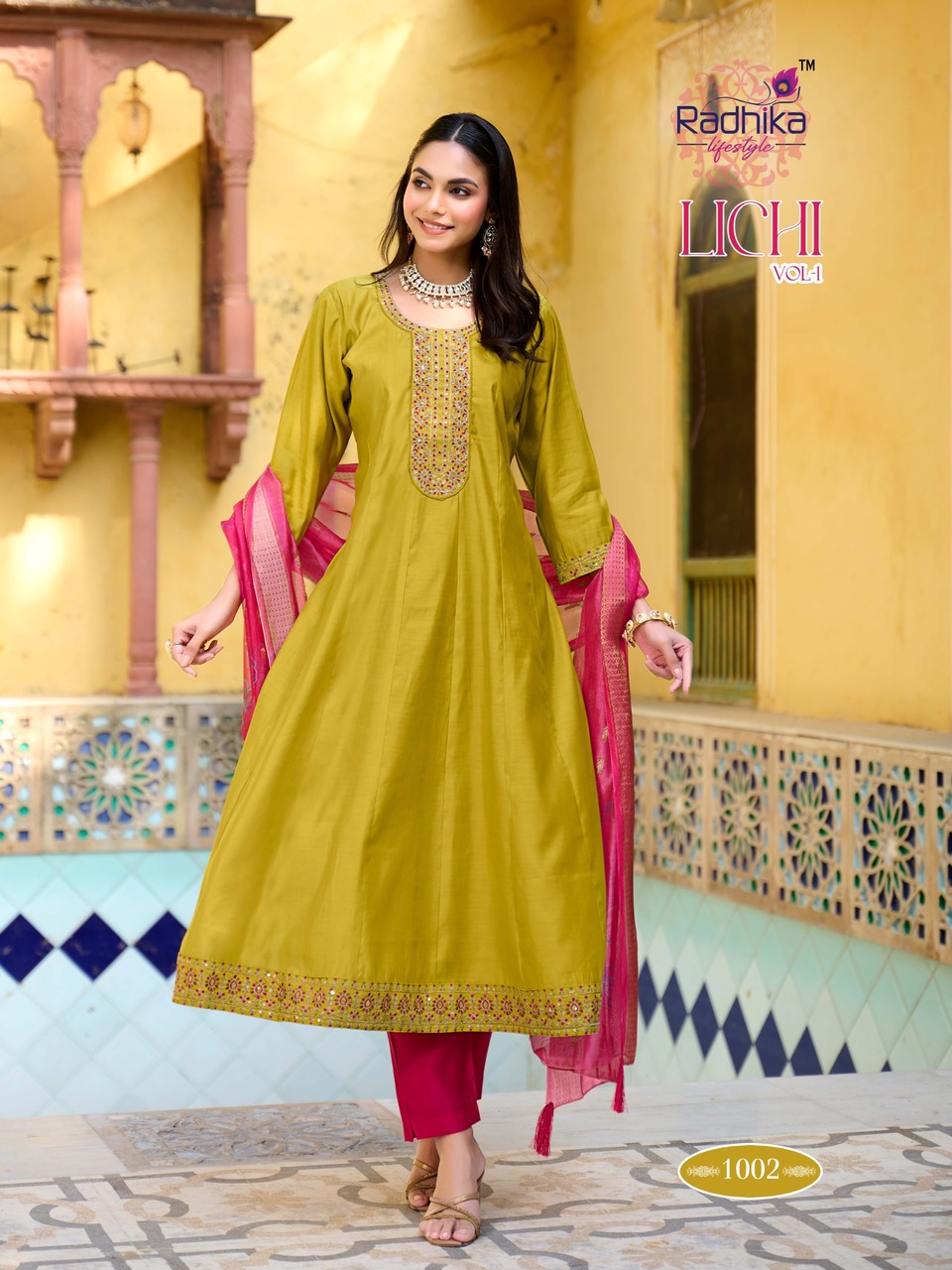 Radhika Lifestyle Lichi Vol 1 Anarkali Suits Catalog collection 6