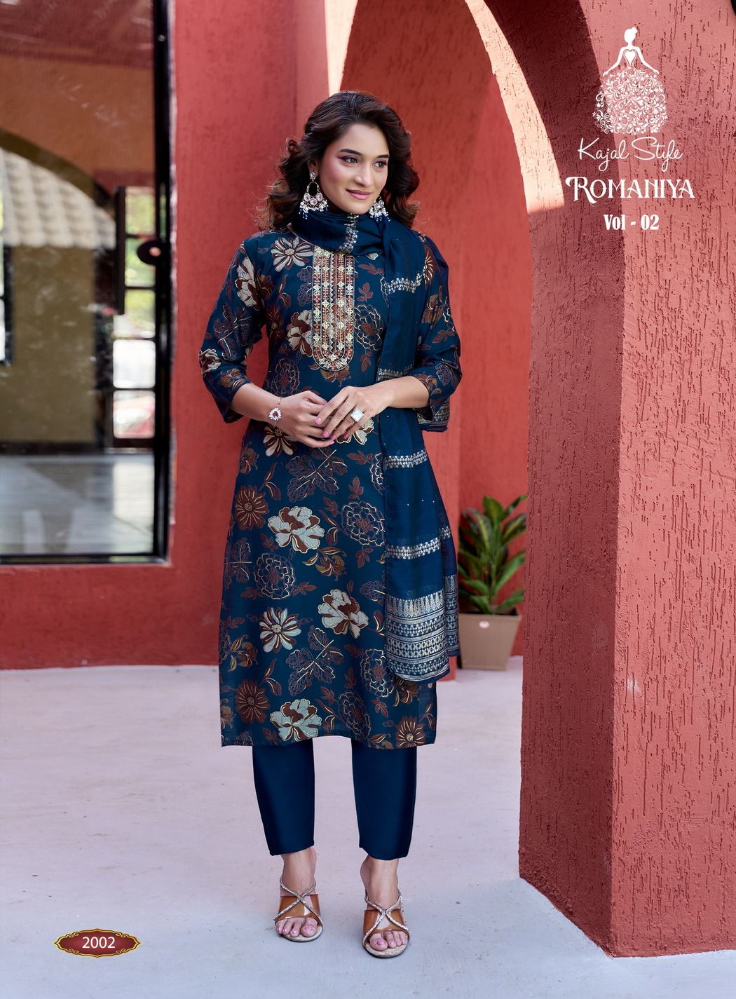 Kajal Style Romaniya Vol 2 Printed Salwar Kameez Catalog collection 5