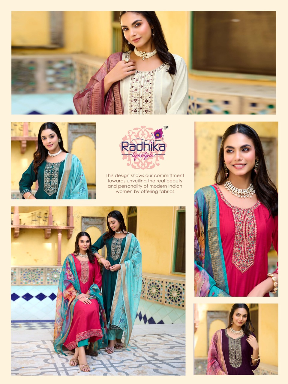 Radhika Lifestyle Lichi Vol 1 Anarkali Suits Catalog collection 1
