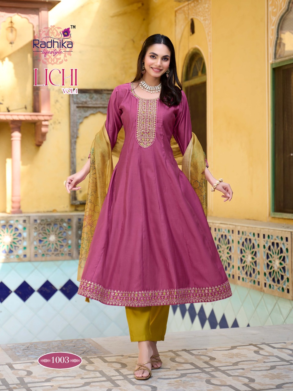 Radhika Lifestyle Lichi Vol 1 Anarkali Suits Catalog collection 5