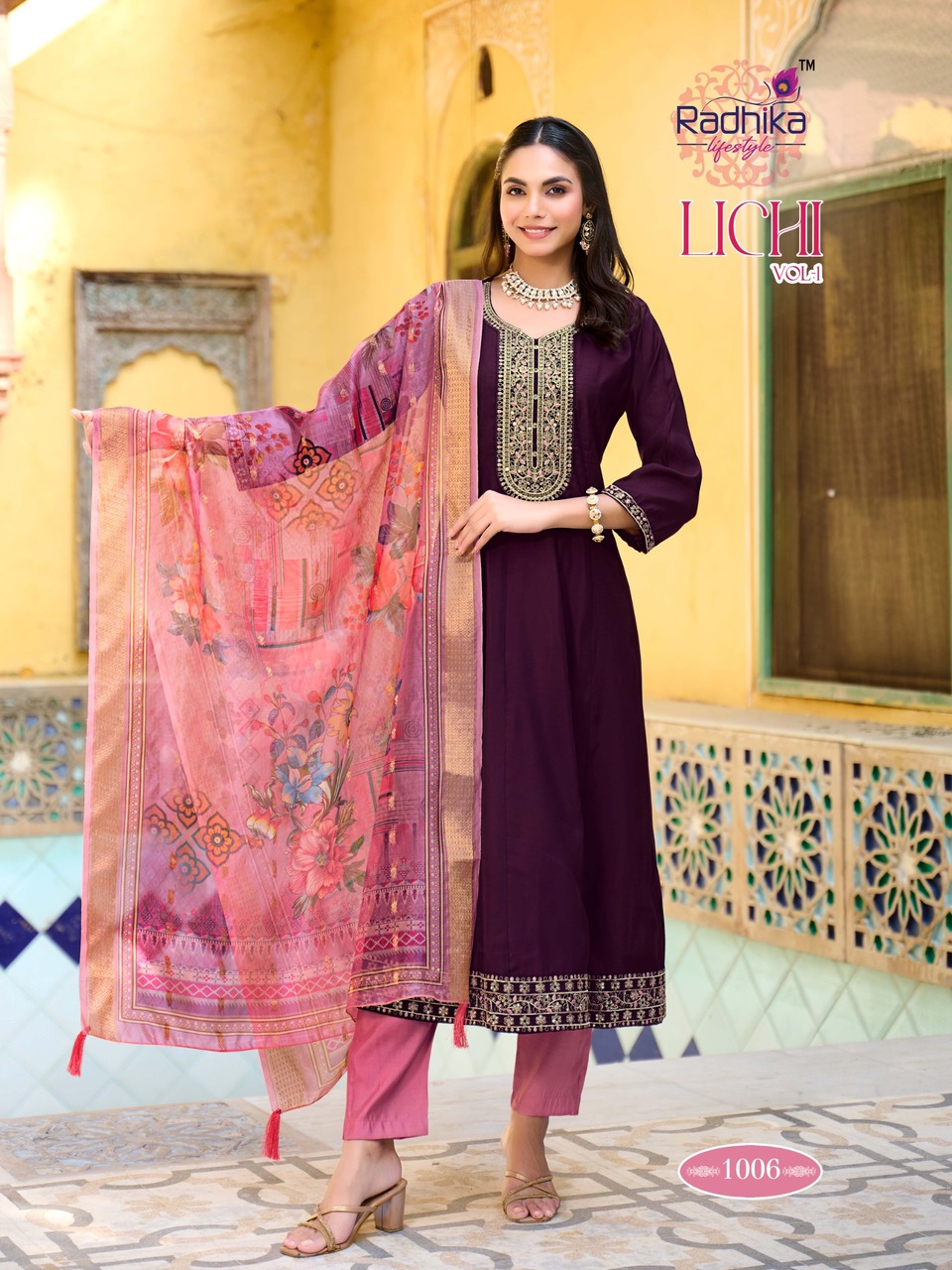 Radhika Lifestyle Lichi Vol 1 Anarkali Suits Catalog collection 2