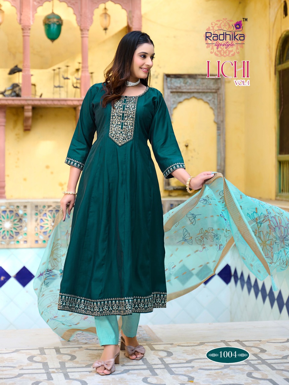 Radhika Lifestyle Lichi Vol 1 Anarkali Suits Catalog collection 4